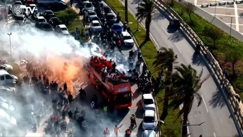 ΟΦΗ: Παράνοια στην παρέλαση των Κυπελλούχων