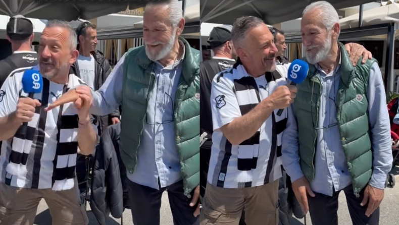 ΠΑΟΚ-ΟΦΗ (τελικός): Στο Βόλο ο Legend Σηφάκης, λατρεία στην κάμερα του Gazzetta για τον ήρωα του '87