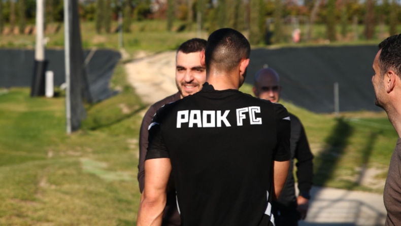 Παρουσία Νίκου Σαββίδη η προπόνηση του ΠΑΟΚ