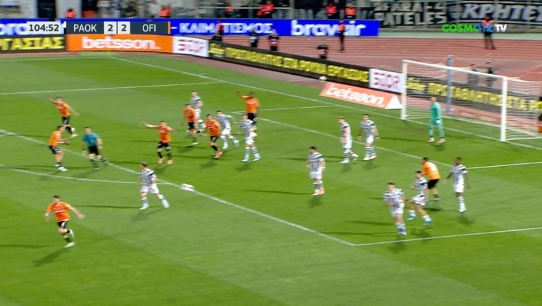 ΠΑΟΚ - ΟΦΗ (Τελικός): Ο Ισέκα με πέναλτι δίνει προβάδισμα στους Κρητικούς (vid)