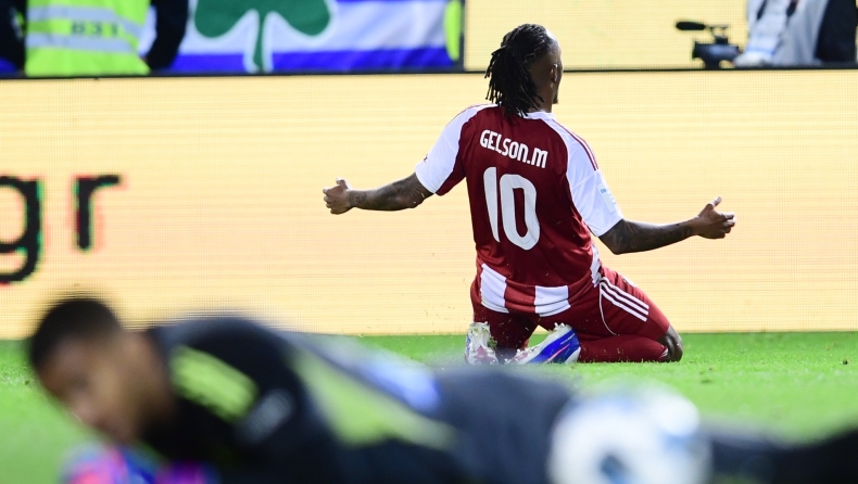 Παναθηναϊκός - Ολυμπιακός: Ο Ζέλσον εκμεταλλεύτηκε γκάφα του Γεντβάι για το 0-1, το 0-2 ο Ροντινέϊ