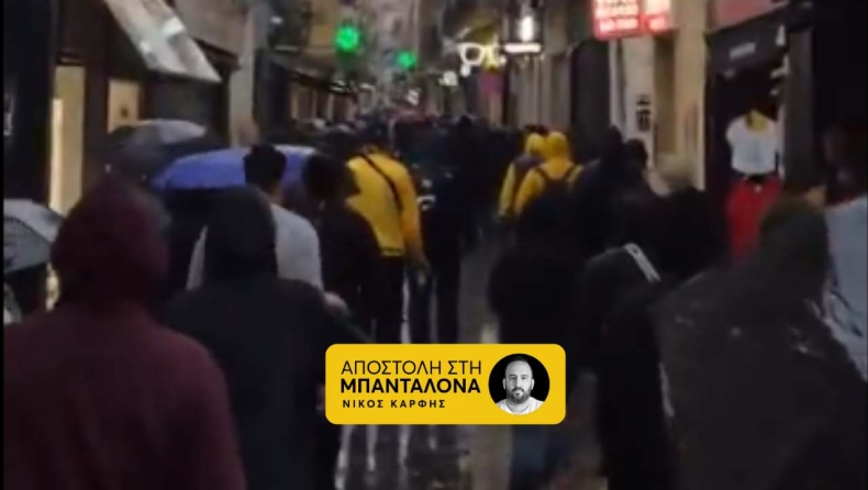 BCL Final Four: Ξεκίνησε για το γήπεδο της Μπανταλονα ο κύριος όγκος των οργανωμένων οπαδών της ΑΕΚ (vid)