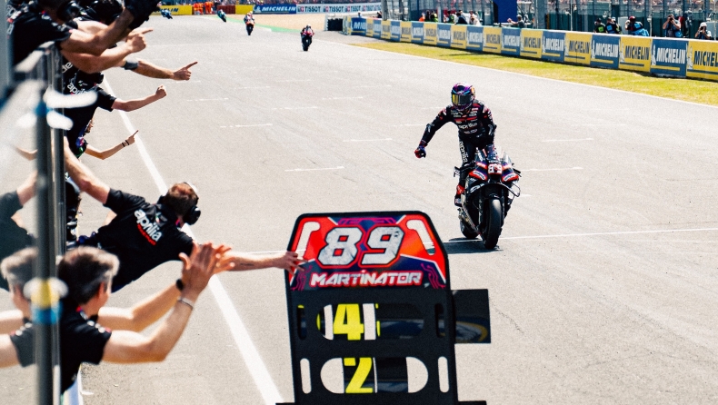 MotoGP: Θρίαμβος Μαρτίν και ιστορικό 1-2-3 για την Aprilia στο GP Γαλλίας