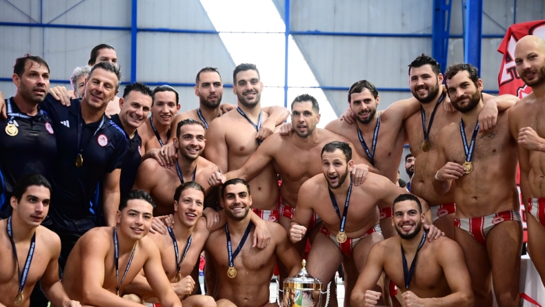 Ολυμπιακός: Στους 345 οι τίτλοι του μετά το Πρωτάθλημα πόλο