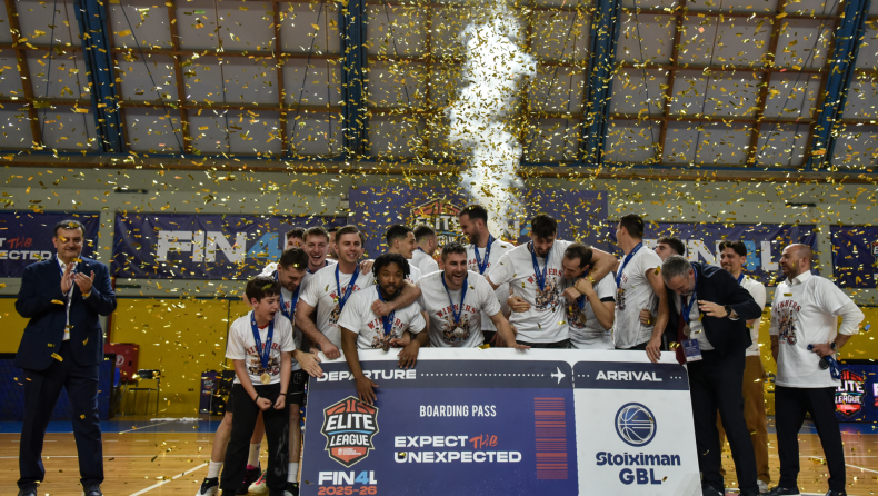 Παπάγος - Vikos Φalcons 72-87: Οι πανηγυρισμοί των παικτών της ομάδας των Ιωαννίνων