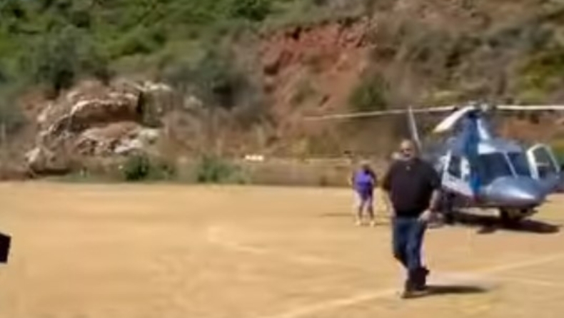 Ηλιόπουλος: Με ελικόπτερο η άφιξη του στη Λογγά Μεσσηνίας