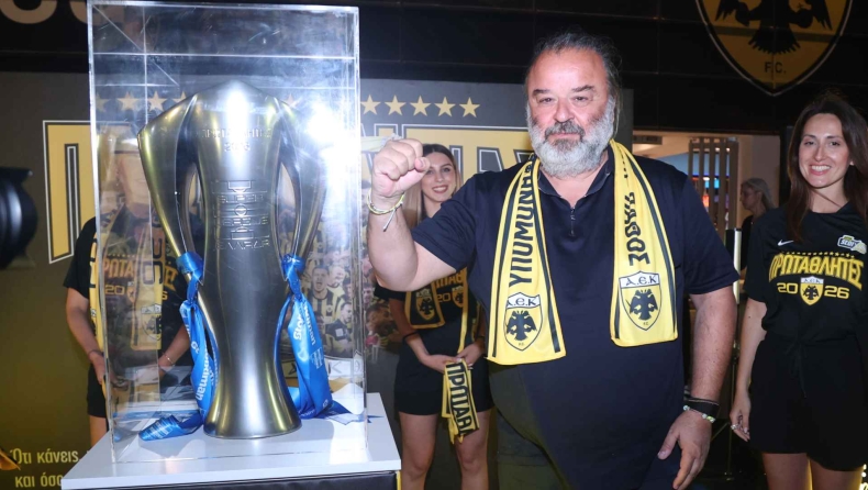 ΑΕΚ: Ο Ηλιόπουλος έδωσε το σύνθημα και το τρόπαιο ταξιδεύει σε Ελλάδα, Κύπρο και Κωνσταντινούπολη!