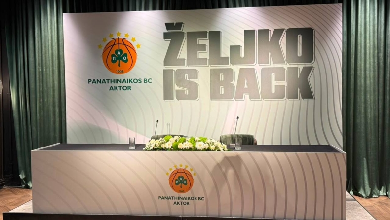 Έτοιμο το πάνελ για την παρουσίαση του Ομπράντοβιτς: «Zeljko is Back» - Η λεπτομέρεια για την εικόνα της συνέντευξης Τύπου
