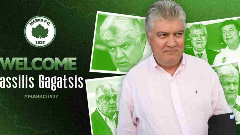 Μαρκό: Σπουδαία διοικητική ενίσχυση με Βασίλη Γκαγκάτση οι «πράσινοι»