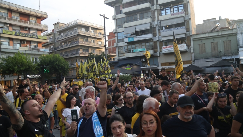 ΑΕΚ: Ενωσίτικη γιορτή για το τρόπαιο και στην Κατερίνη