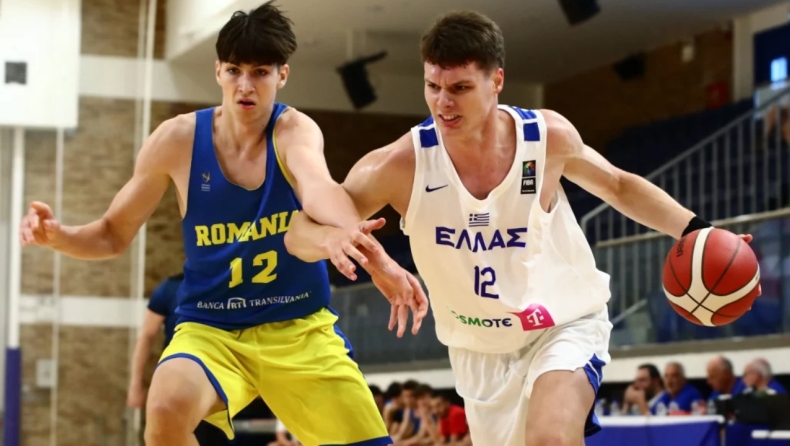 Ελλάδα – Ρουμανία 59-79: Φιλική ήττα για τους Έφηβους 