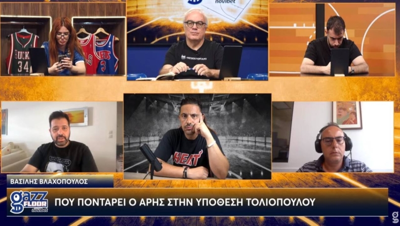 Βλαχόπουλος στο Gazz Floor by Novibet: «Αυτή είναι όλη η ιστορία με Τολιόπουλο, το ερώτημα είναι τι θέλει ο Παναθηναϊκός»
