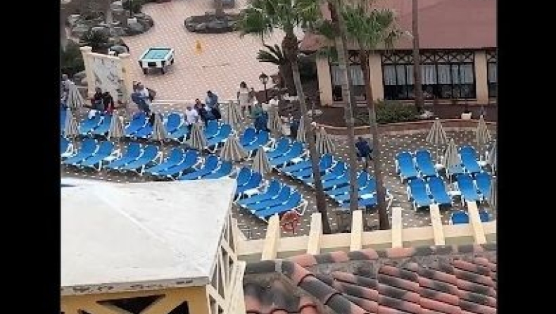 Ξεκαρδιστικές εικόνες: Σπριντ «ολυμπιακών διαστάσεων» για μία ξαπλώστρα