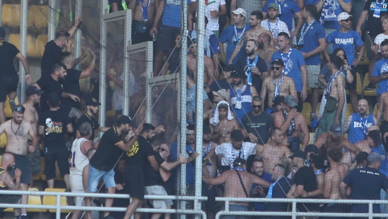 ΑΕΚ - Ηρακλής: Μικρή ένταση με οπαδούς των δύο ομάδων