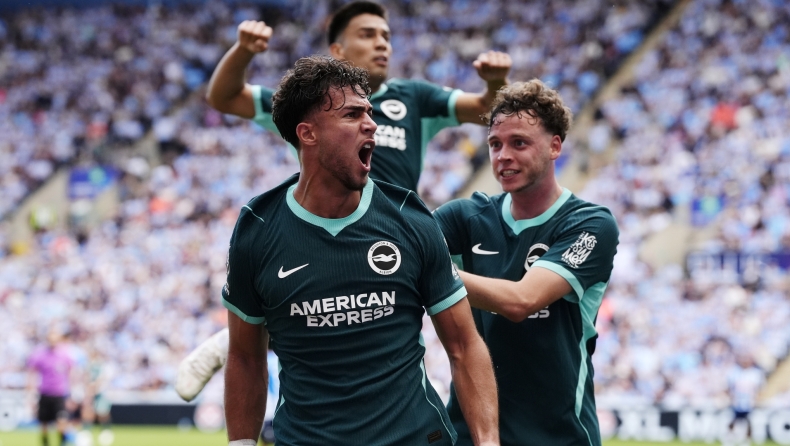Κόβεντρι - Μπράιτον 0-5: Άνετη πεντάρα με το πρώτο του Κωστούλα