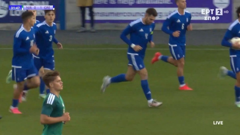 Βόρεια Ιρλανδία U21 - Ελλάδα U21: Ο Μύθου άνοιξε το σκορ με άπιαστη κεφαλιά (vid)