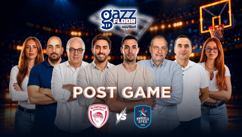 Ολυμπιακός-Εφές: Super Post Game Show με Ιωάννη, Μακρή και Μπούτσκο | Gazz Floor by Novibet