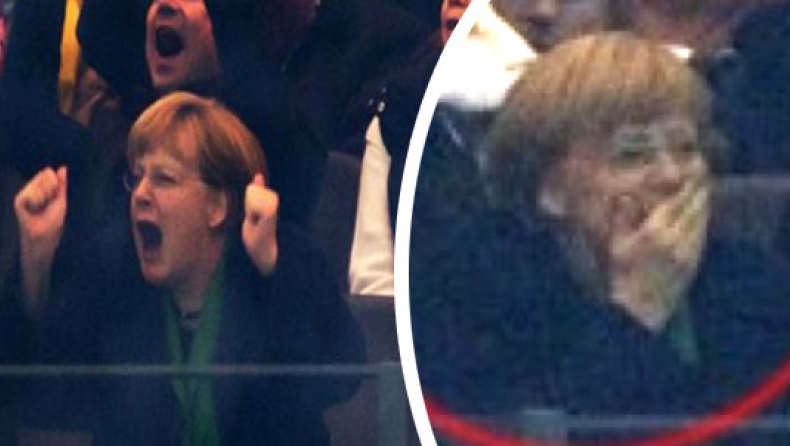 Με το στόμα ανοικτό η Μέρκελ (pics)