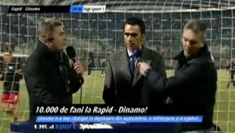 Μπάλα στο πρόσωπο on air! (vid)