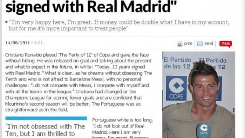 «Για δέκα χρόνια στη Ρεάλ»!