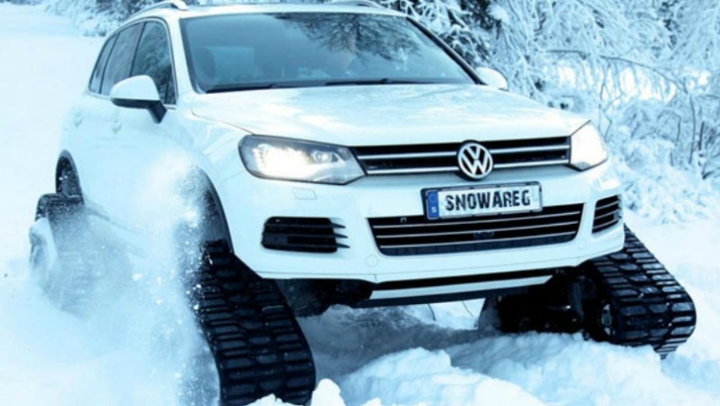 Ένα Touareg που κάνει ...σκι! (pics)