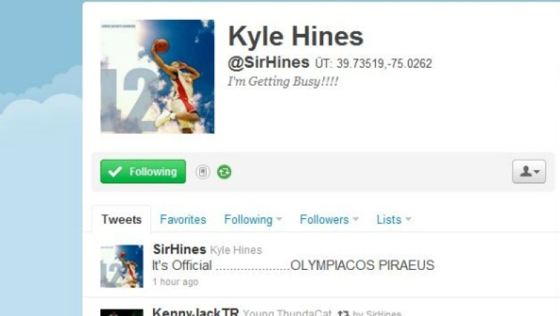 Επιβεβαιώνει και μέσω twitter o Χάινς