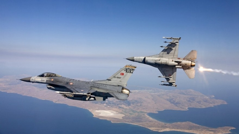 Τουρκικά μαχητικά πάνω από το Αγαθονήσι
