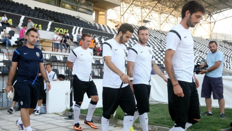 Ξεμούδιασμα πριν το ματς ο ΠΑΟΚ