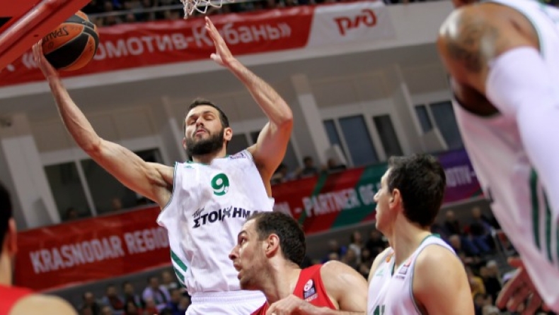 Λοκομοτίβ Κουμπάν-Παναθηναϊκός 63-82 (vid)