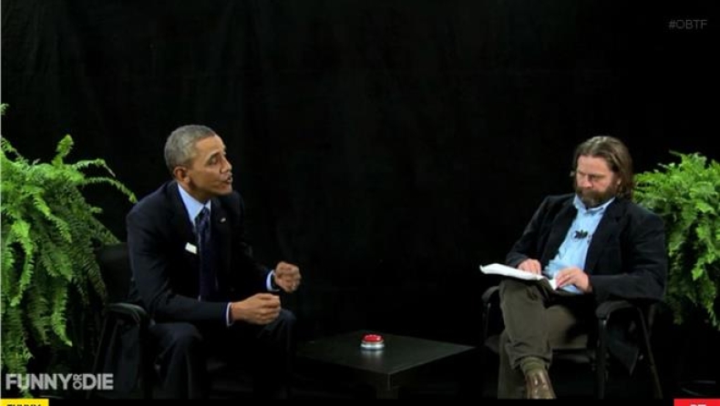 Ο Ομπάμα αντιμέτωπος με τον Ζακ Γαλιφιανάκη! (vid)