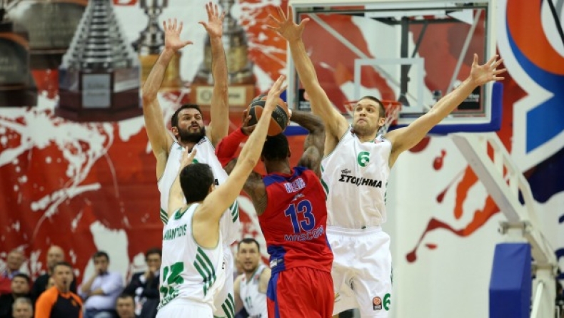 ΤΣΣΚΑ Μόσχας - Παναθηναϊκός 77-74 παρ. (vid)