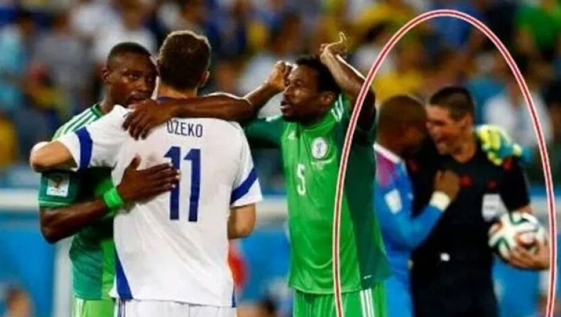 Μουντιάλ 2014: Ο διαιτητής πανηγυρίζει με τη Νιγηρία! (pic)