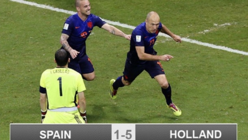 Mundial 2014: Ισπανός ευτυχισμένος με το 1-5