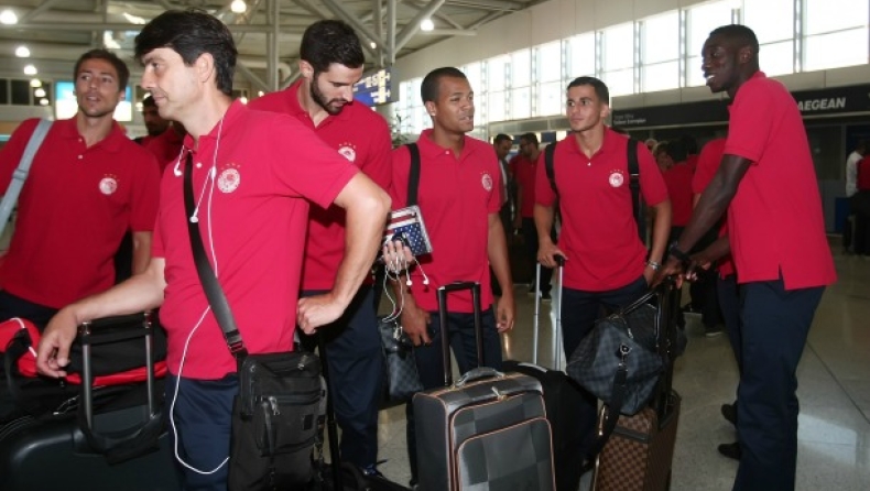 Αναχώρησε για ΗΠΑ ο Ολυμπιακός (pic + vids)