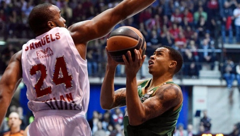 Αρμάνι Τζινς Μιλάνο - Παναθηναϊκός 66-64 (vid)