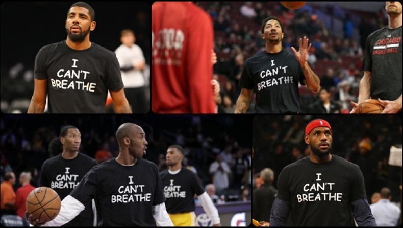 To NBA συμμετέχει στο κίνημα "Ι Can't Breathe"! (pics)
