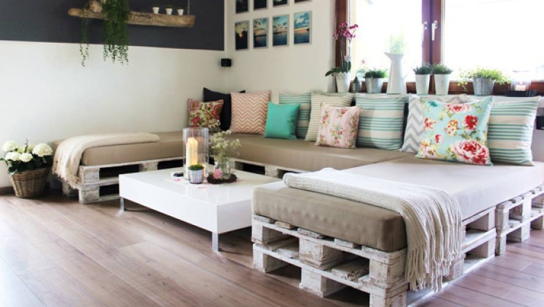 Φτιάξτε ανθεκτικά έπιπλα από παλέτες! (pics)