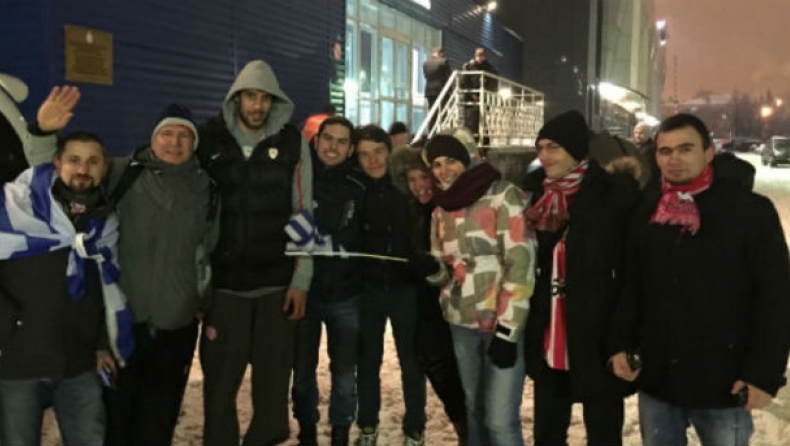 Ο Ολυμπιακός δεν ήταν μόνος στο Νόβγκοροντ! (pics & vid)