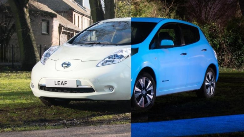 To Nissan Leaf φωσφορίζει