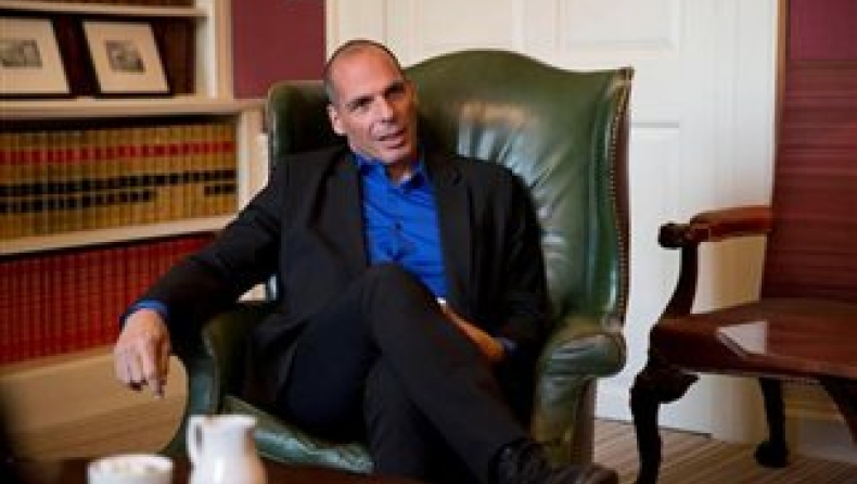 Το σκίτσο του Guardian για το υψωμένο δάχτυλο του Βαρουφάκη