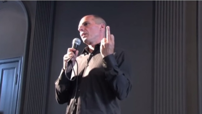Το μεσαίο δάχτυλο του Βαρουφάκη! (vid)
