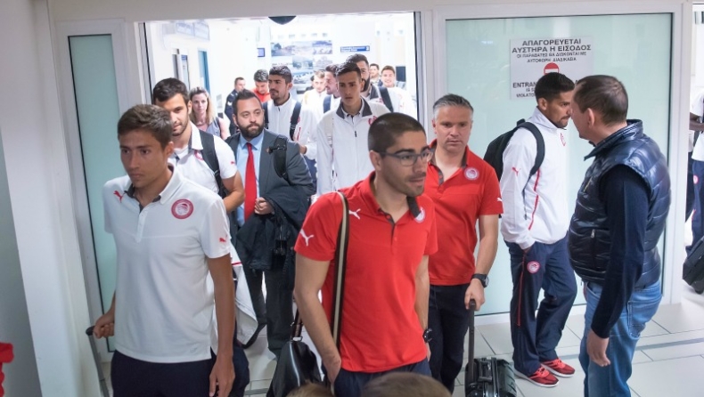 Έφτασε Κομοτηνή ο Ολυμπιακός (pics)