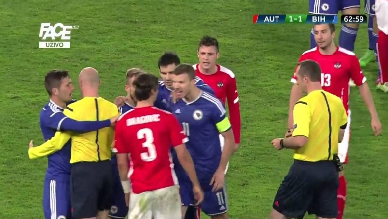 «Ξέφυγε» ο Έντιν Τζέκο (vid)