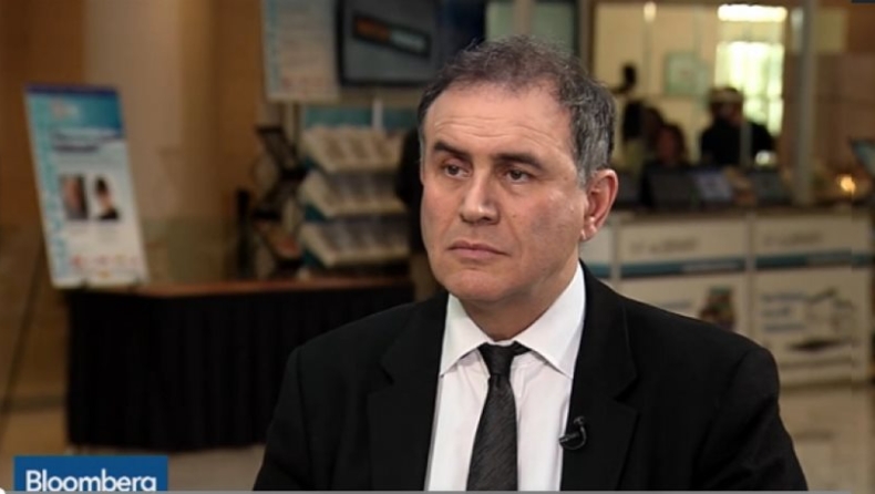 Ρουμπινί στο Βloomberg: Εξαιρετικά περιορισμένος ο κίνδυνος Grexit