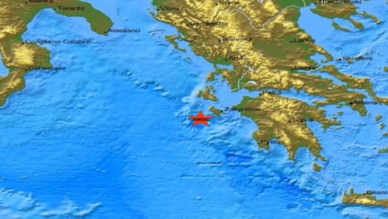Σεισμική δόνηση στην Ζάκυνθο