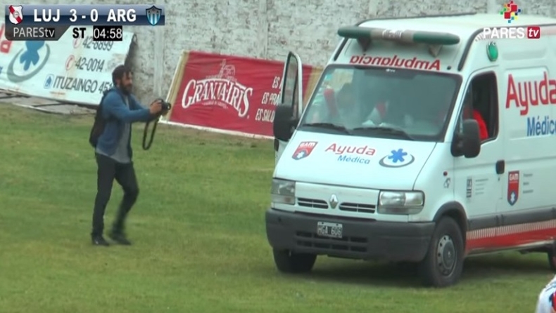 Πανηγύρισε... στο ασθενοφόρο! (vid)