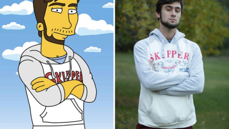 Καθημερινοί άνθρωποι γίνονται ήρωες των Simpsons (pics)
