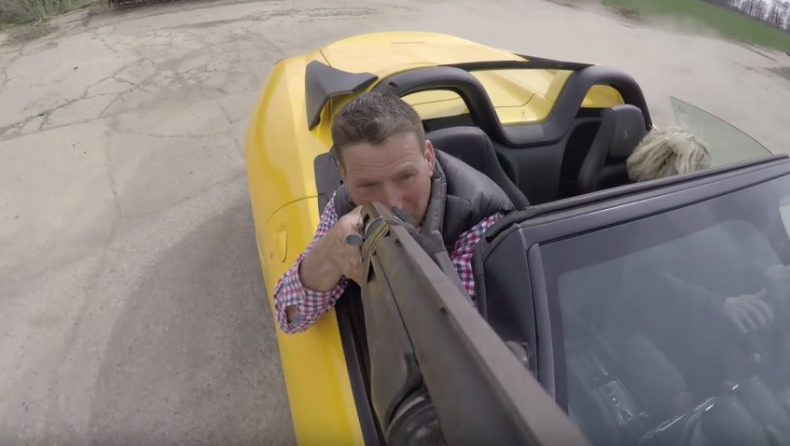 Ferrari on fire! (video)