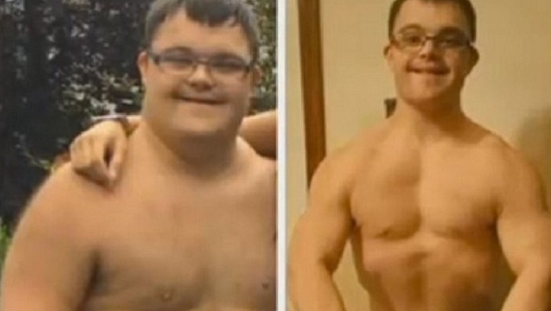 Bodybuilder με σύνδρομο down έτοιμος για αγώνες! (pics)