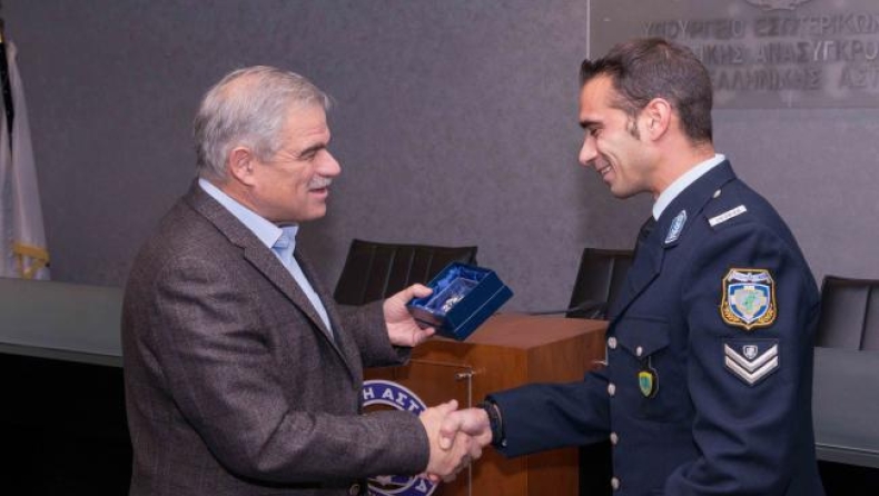 Ο Μερούσης τιμήθηκε από την ΕΛ.ΑΣ